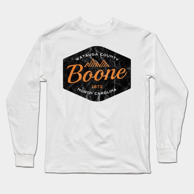 Mountain Towns of North Carolina - Boone, NC Long Sleeve T-Shirt by Contentarama